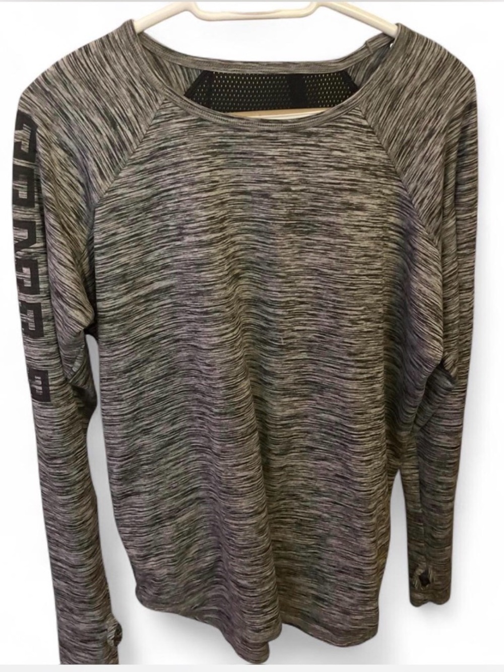 PINK Victoria's Secret Heathered Gray Athletic Top